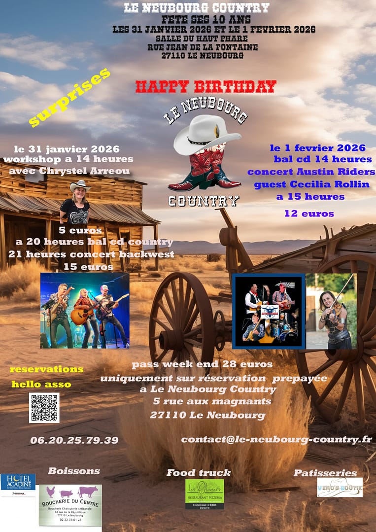 Lire la suite à propos de l’article le neubourg country les 10 ans au neubourg(27110)