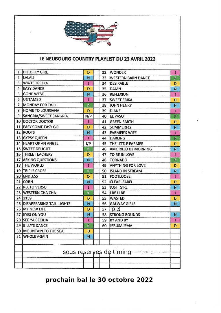 playlist 23 avril